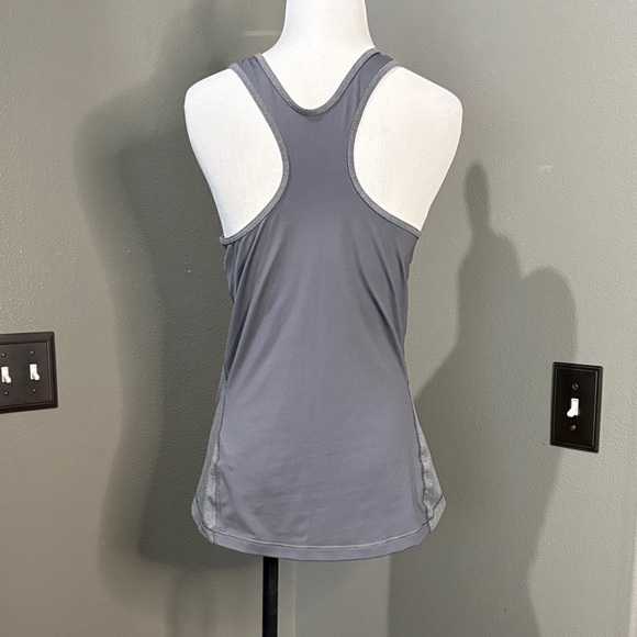 Nike Women's Gray Racerback Tank Top - Picture 3 of 4
